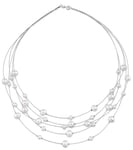 6-9mm White Freshwater Cultured Pearl Wire Shana Necklace