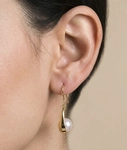 14K Gold Akoya Pearl Regina Earrings - Secondary Image