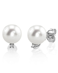 Freshwater Pearl & Diamond Sasha Earrings