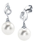 Freshwater Pearl & Diamond Symphony Earrings