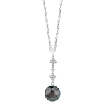 Tahitian South Sea Pearl & Lab Grown Diamond Georgia Pendant