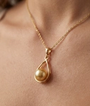 Golden South Sea Pearl Jess Pendant - Secondary Image