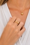 Golden South Sea Pearl Harper Ring - Model Image