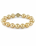 9-10mm Golden South Sea Pearl Bracelet