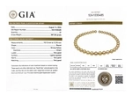 10-12mm Golden South Sea Round Pearl Necklace AAAA Quality - GIA Certified - Secondary Image