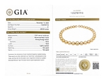 13-16mm Golden Round South Sea Pearl Necklace - GIA Certified - Model Image