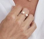 Akoya Pearl Harper Ring - Model Image
