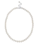 8.0-8.5mm White Freshwater Pearl Adjustable Necklace
