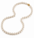 7.5-8.0mm Japanese Akoya White Pearl Necklace - AAA Quality