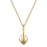14K Gold Akoya Pearl Regina Pendant