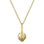 14K Gold Golden South Sea Pearl Regina Pendant