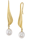 White Freshwater Baroque Pearl Margiela Earrings