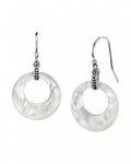 Mother of Pearl Crescent Earrings