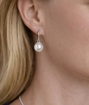 White Freshwater Pearl Linda Pendant & Earring Set - Third Image