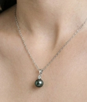 Tahitian South Sea Pearl & Diamond Michelle Jewelry Set - Secondary Image