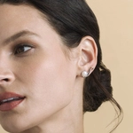 Freshwater Pearl Anastasia Earrings - Model Image