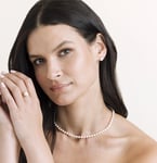 7.0-7.5mm Certified Hanadama Akoya Round Pearl Stud Earrings - Secondary Image