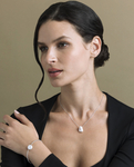 White Freshwater Baroque Pearl June Bracelet - Third Image