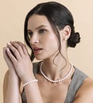 7.0-7.5mm Japanese Akoya White Pearl Set - Model Image