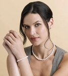 7.0-7.5mm Japanese Akoya White Pearl Set - Secondary Image