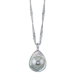 White Akoya Mabe Skyler Pendant