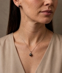 Tahitian South Sea Pearl Infinity Pendant - Model Image