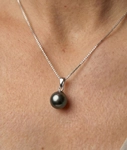 11mm Tahitian South Sea Pearl Sydney Pendant - Secondary Image
