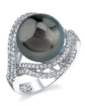 Tahitian South Sea Pearl & Diamond Clara Ring