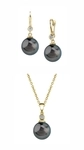 Tahitian South Sea Pearl & Diamond Michelle Jewelry Set
