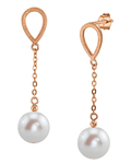 14K Gold Freshwater Pearl Vera Tincup Earrings - Third Image