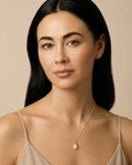 10-11mm Freshwater Pearl Olive Drop Pendant - Secondary Image