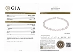 11-13mm White South Sea Round Pearl Necklace AAAA Quality - GIA Certified - Model Image