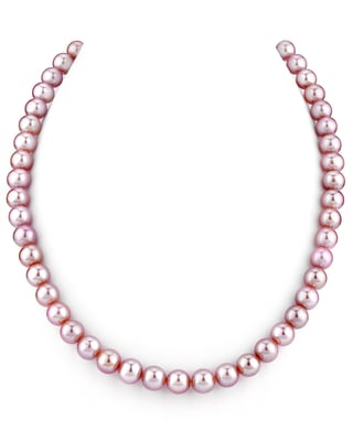 8.0-8.5mm Pink Freshwater Pearl Necklace - AAA Quality