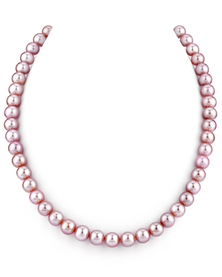 8.0-8.5mm Pink Freshwater Pearl Necklace - AAAA Quality