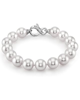 10-11mm White South Sea Pearl Bracelet - AAAA Quality