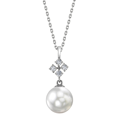 White South Sea Pearl & Diamond Millie Pendant