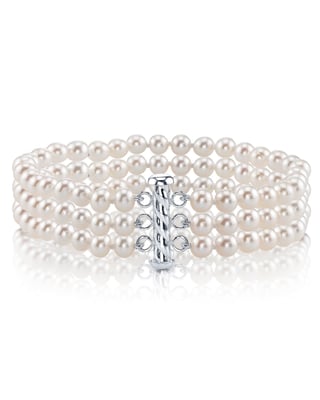 Triple Akoya Pearl Bracelet