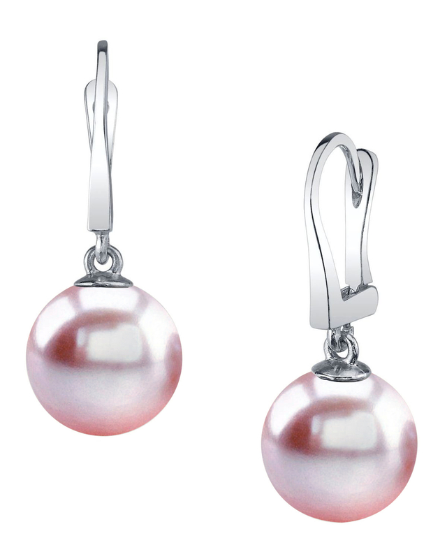 Pink Freshwater Pearl Classic Elegance Earrings