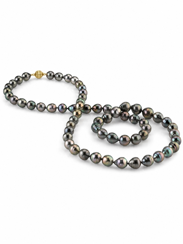 10-11mm Opera Length Tahitian South Sea Baroque Pearl Necklace