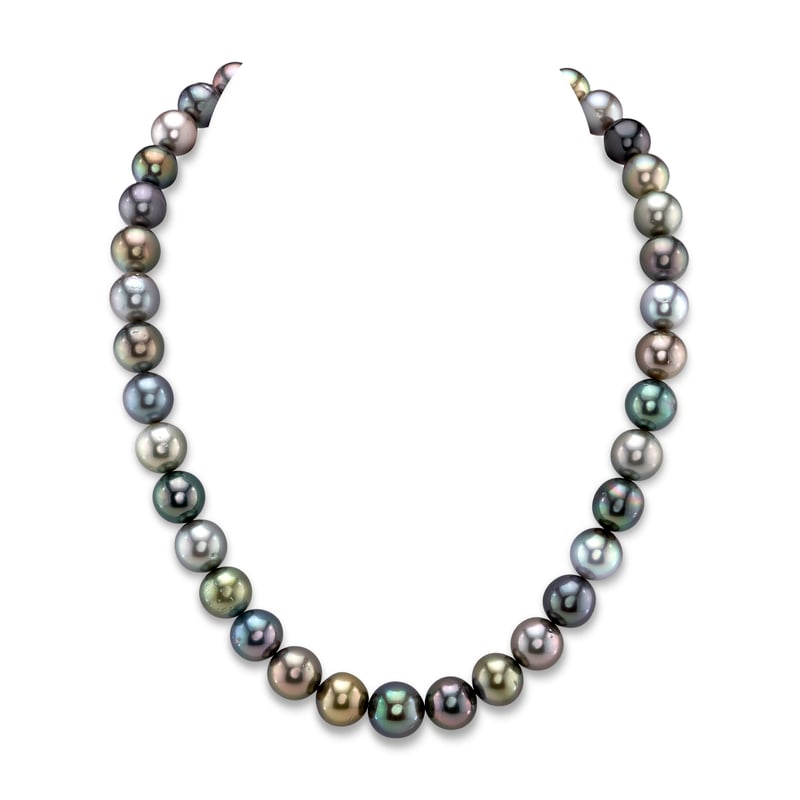 10-12mm Tahitian South Sea Pearl Multicolor Necklace
