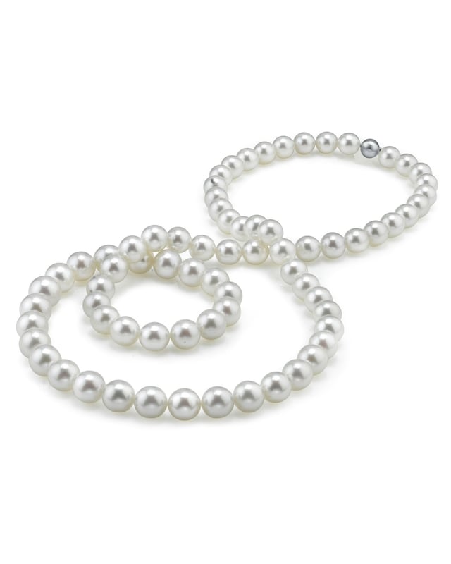 Opera Length 10-12mm South Sea Pearl Necklace-AAAA Quality