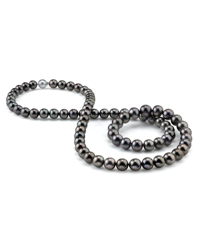 Opera Length 10-11mm Tahitian South Sea Pearl Necklace - AAAA Quality