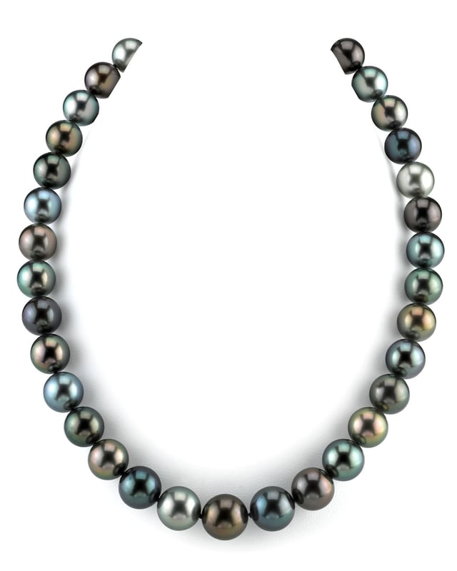 11-13mm Tahitian South Sea Pearl Multicolor Necklace - AAAA Quality