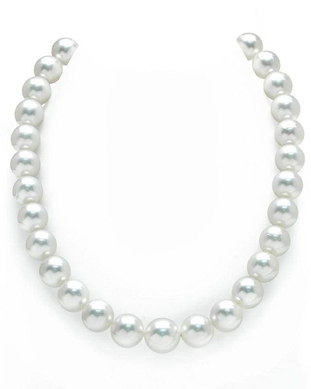 12-14mm White South Sea Pearl Necklace - Certified AAA+ Quality