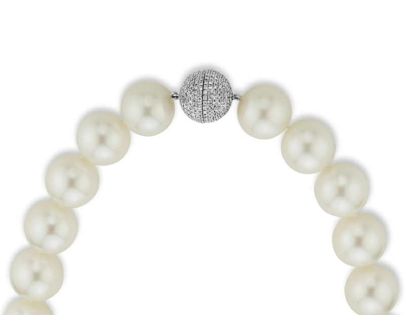 17-18mm White South Sea Pearl Necklace - AAAA Quality - Secondary Image