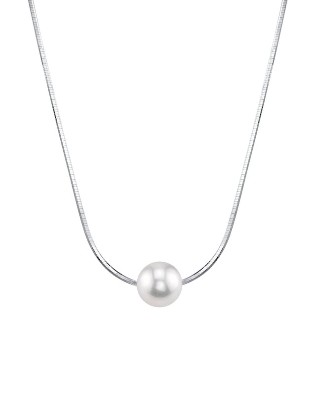 Pearl Moments - 7mm Freshwater Pearl Silver Adjustable Chain Necklace