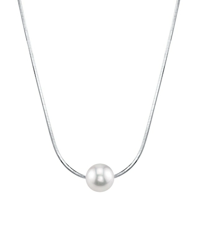 Pearl Moments - 7mm Freshwater Pearl Silver Adjustable Chain Necklace