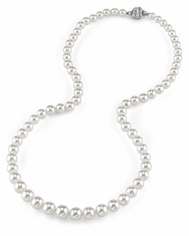 5.0-5.5mm Hanadama Akoya White Pearl Necklace