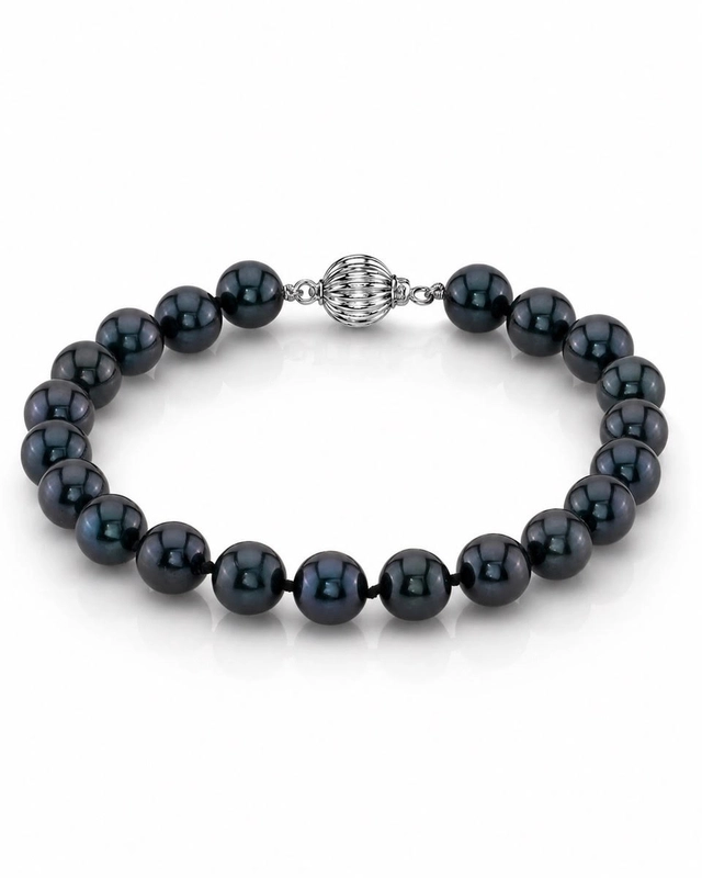 7.0-7.5mm Akoya Black Pearl Bracelet