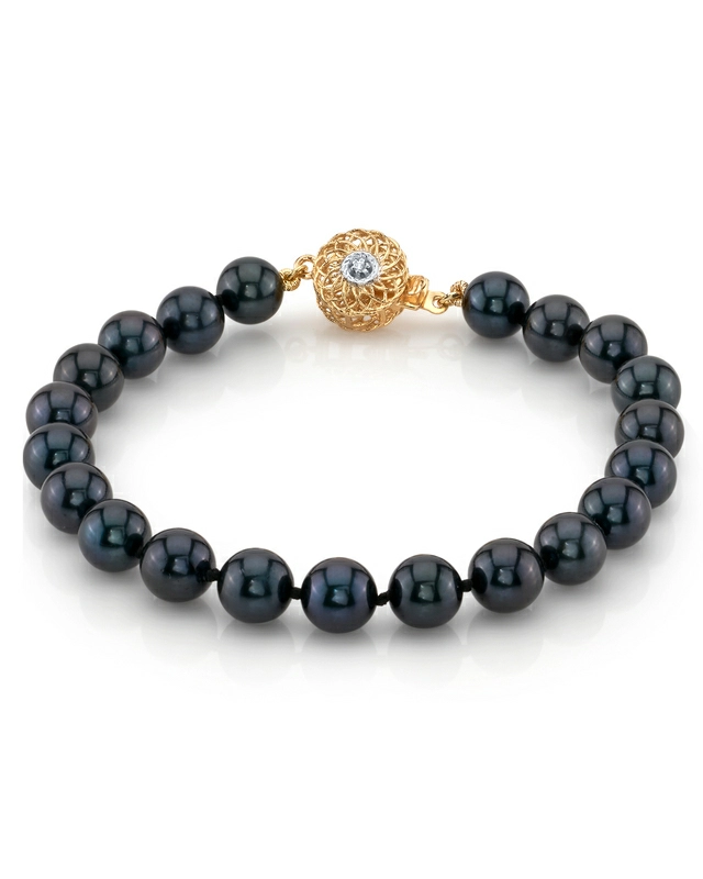 7.0-7.5mm Akoya Black Pearl Bracelet - Third Image